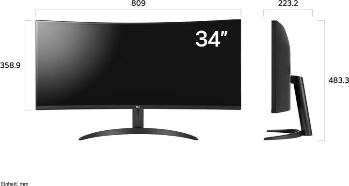 Actual product image LG 34WR50QK-B.AEU (3440 x 1440 pixels, 34")
