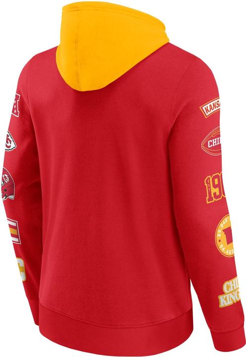 Immagine prodotto Fanatics Felpa con cappuccio con stampa sulle maniche dei Kansas City Chiefs NFL - M (M)