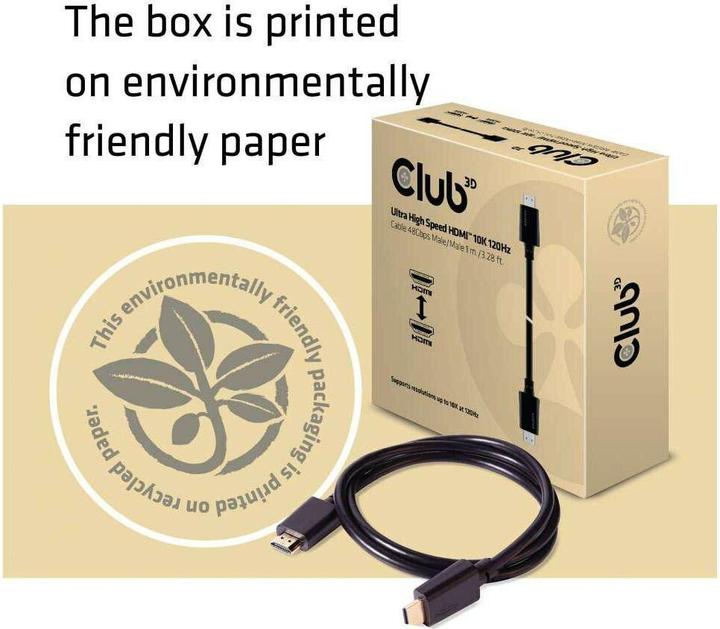 Image du produit Club 3D HDMI – HDMI (1 m)