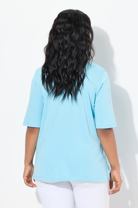 Produktbild Ulla Popken T-Shirt, A-Linie, V-Ausschnitt, Halbarm (46, 48)