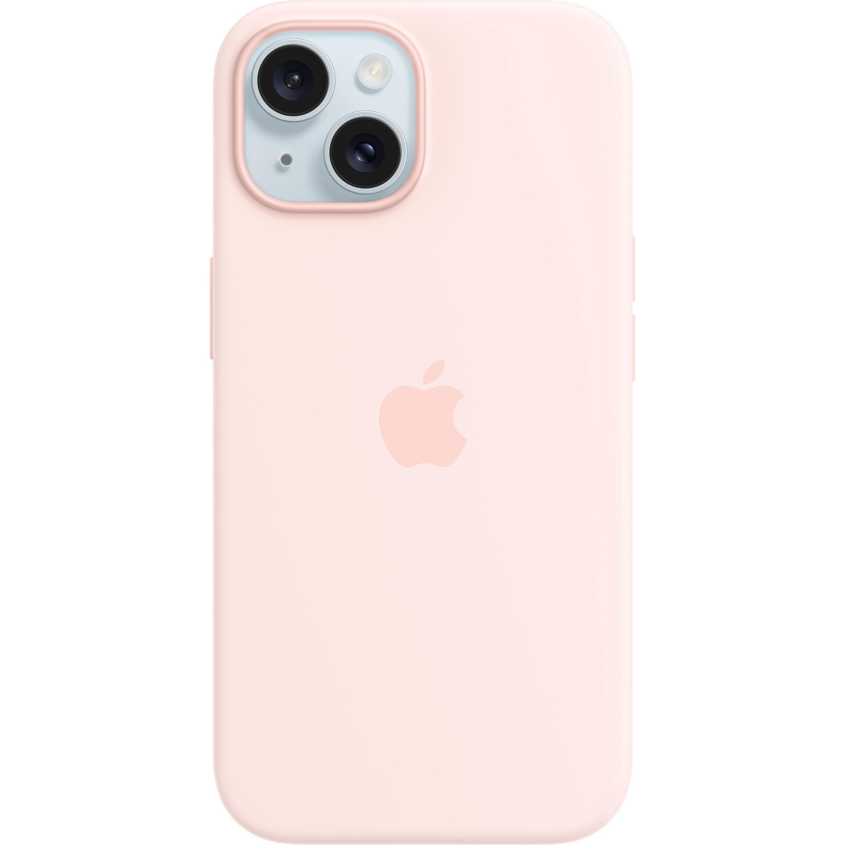 Apple Silikon Case mit MagSafe (Apple iPhone 15), Smartphone Hülle, Pink