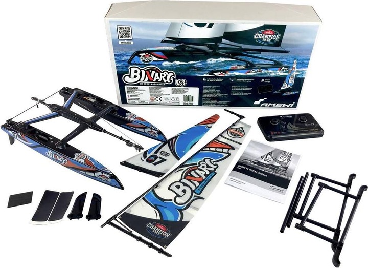Actual product image Amewi Binary V3 - Catamaran sailboat 40 cm, 2.4GHz