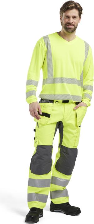 Produktbild Blakläder T-Shirt langarm und V-Ausschnitt mit hoher Sichtbarkeit und UV-Schutz (XS)
