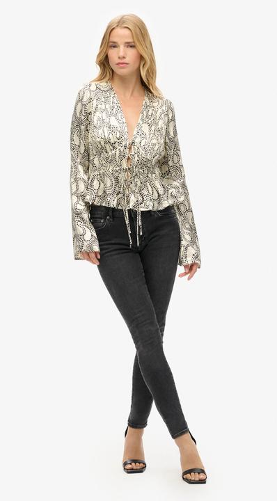 Immagine prodotto Superdry Blusa plissettata a maniche anni '70 donna (L)