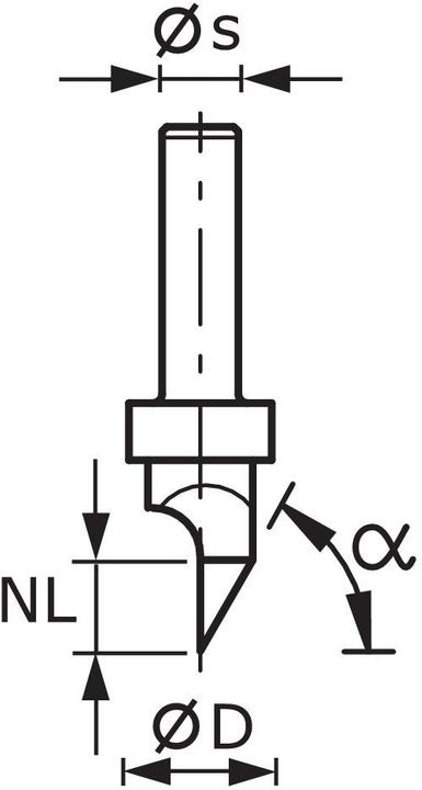Produktbild Festool Schriftenfräser HW S8 D11/60°