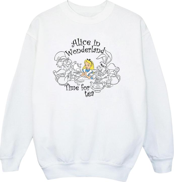 Produktbild Disney Mädchen Alice im Wunderland Zeit Tee Sweatshirt (128)