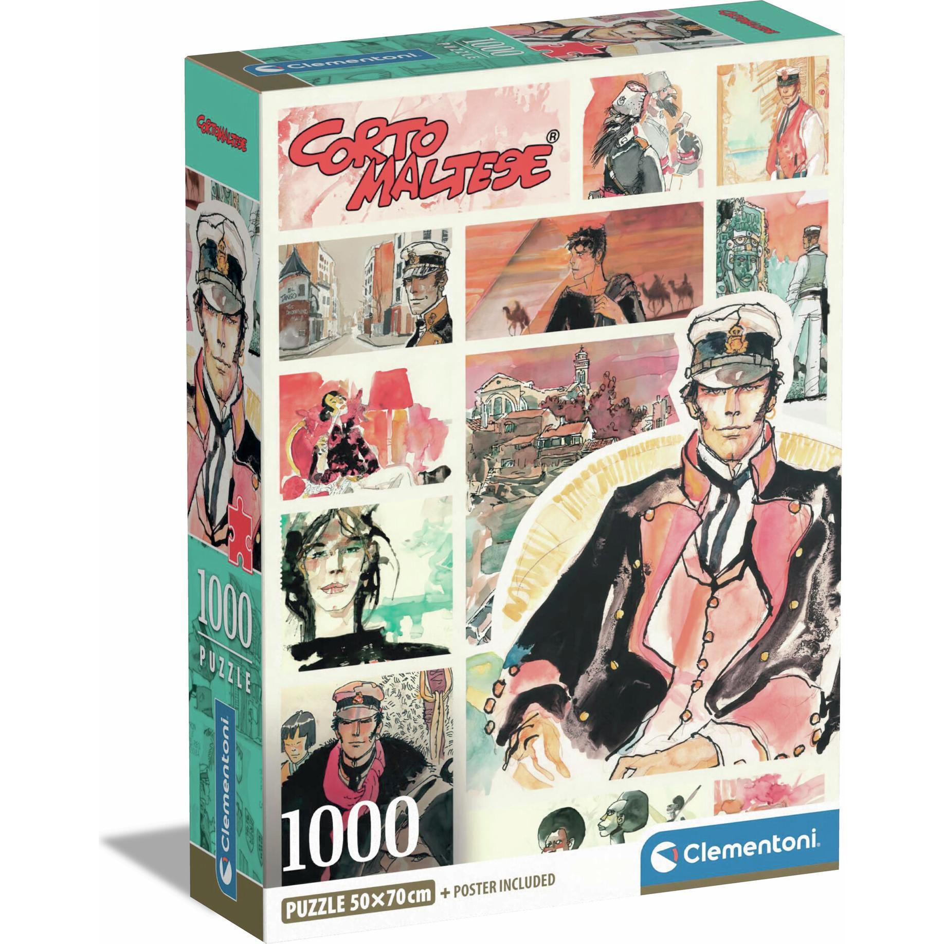 Clementoni Multicolore 1000 Pz - Corto Maltese (1000 Pezzi)