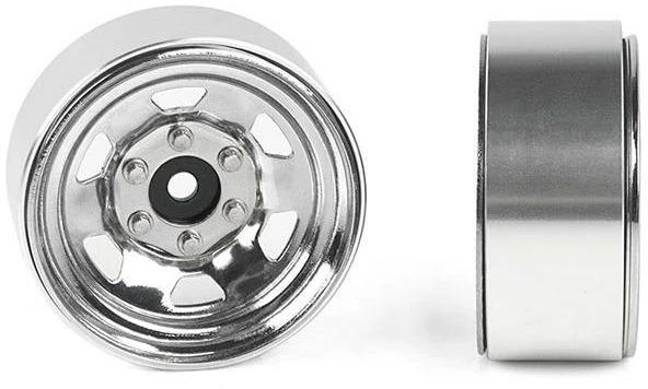 Actual product image Rc4Wd Rims Beadlock SR5 1.7 steel chrome, 4 pieces