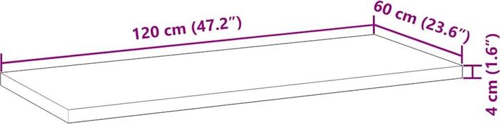 Image du produit vidaXL Tischplatte (120 x 60 cm)
