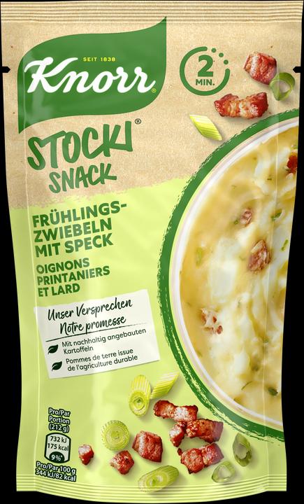 Image du produit Knorr Stocki snack oignons printaniers, lard et pommes de terre suisses (42 g)