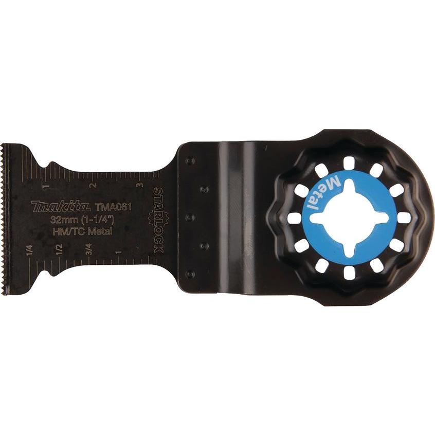 Makita, Punta da trapano, B-64951-5 Lama MULTITOOL per taglio a tuffo 32 mm TMA061 HM, STARLOCK, Metalas, 5Vnt (32 millimetri)