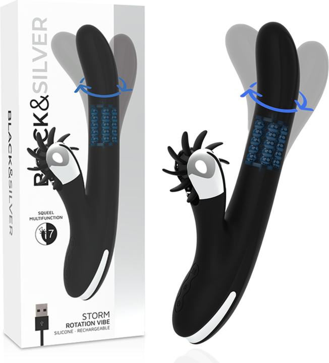 Actual product image Black&Silver Bunny Storm Rotation Vibe
