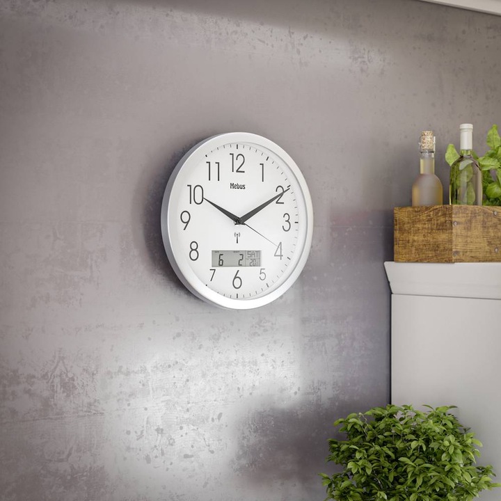Produktbild Mebus Funk-Wanduhr (30 cm)