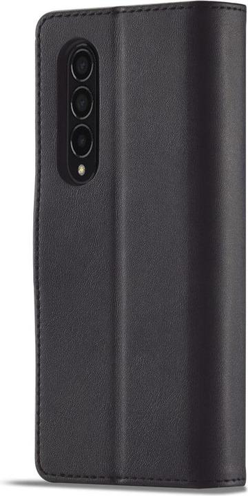 Actual product image Cover-Discount Galaxy Z Fold4 5G - Leather case cover black (Samsung Galaxy Z Fold4)