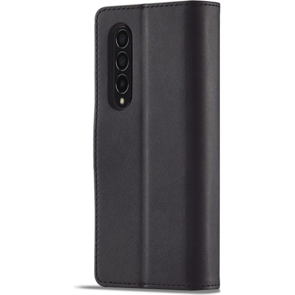 Thumbnail - Cover-Discount Galaxy Z Fold4 5G - Leder Etui Hülle schwarz (Samsung Galaxy Z Fold4), Smartphone Hülle, Schwarz