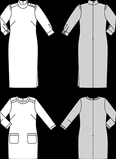 Produktbild Schnittmuster Kleid Retro