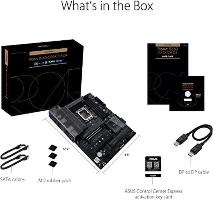 Actual product image ASUS PROART B660-CREATOR D4 (LGA 1700, Intel B660, ATX)