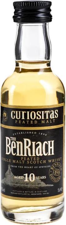 Produktbild BenRiach 10 Years Old Curiositas Peated Malt Scotch Whisky (Single Malt, Scotch Whisky, 1 x 5 cl)