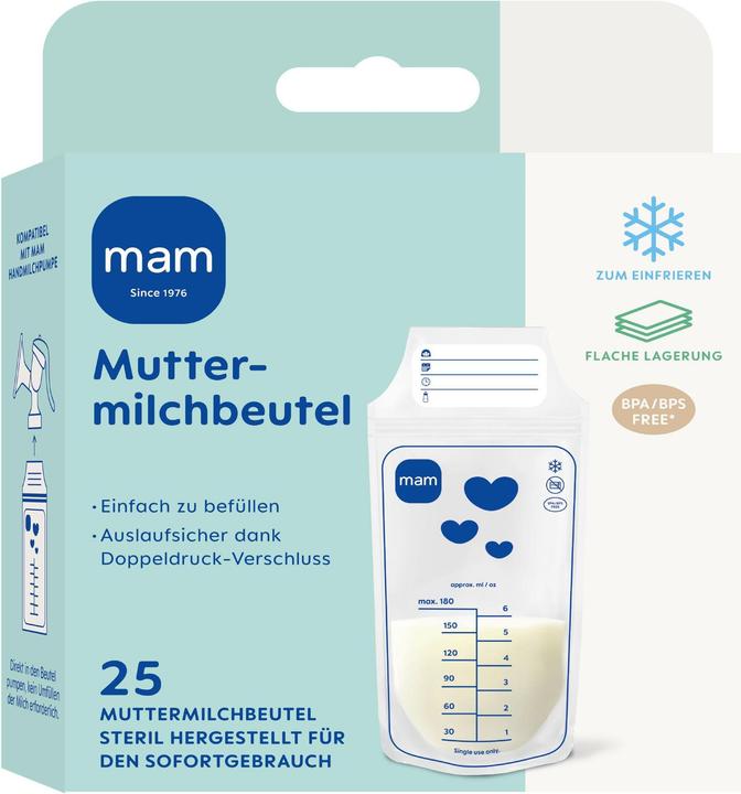 MAM Muttermilchbeutel 180ml 25St