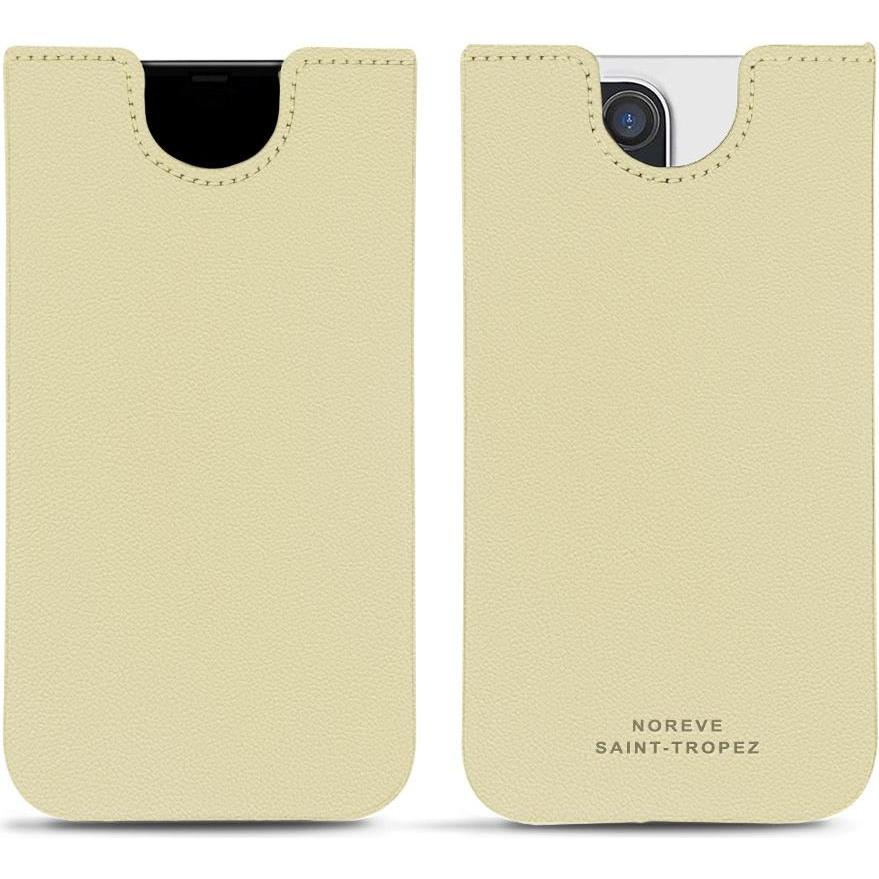 Noreve Lederschutzhülle (Apple iPhone 12 Pro), Smartphone Hülle, Beige