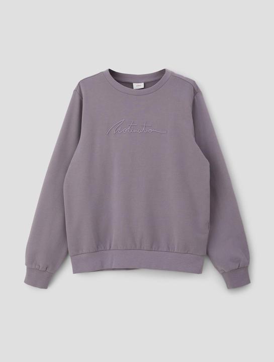 Actual product image s.Oliver Sweatshirt Sweatshirt mit gummiertem Statement-Print (L)