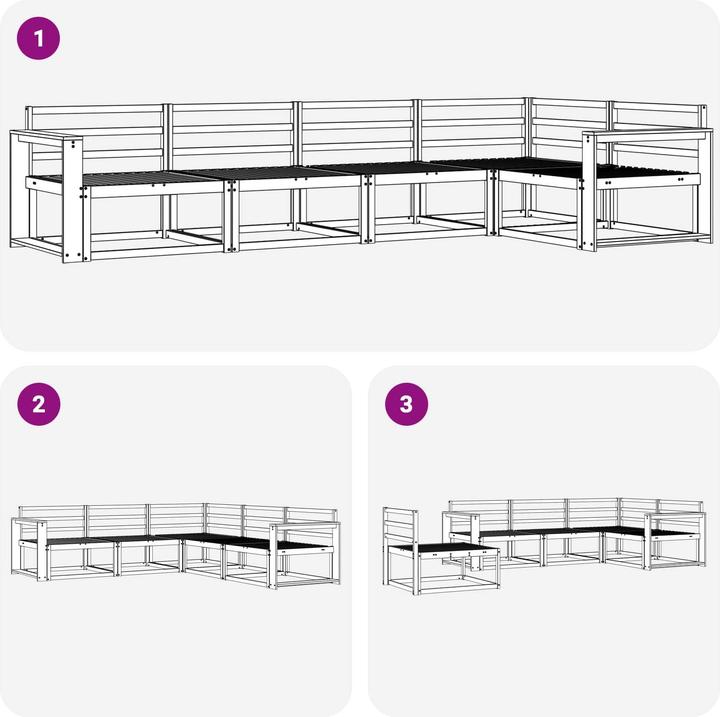 Produktbild vidaXL Gartenmöbel Set