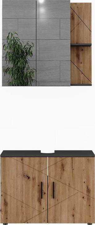Artisan oak, Charcoal, Gold power oak