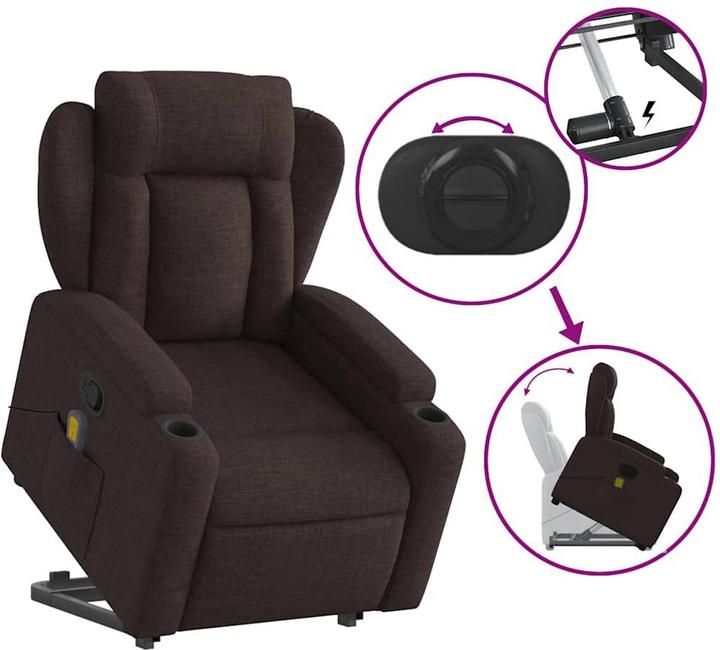 Produktbild vidaXL Massagesessel mit Aufstehhilfe