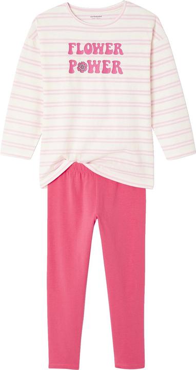 Produktbild Vertbaudet 2er-Pack Mädchen Schlafanzüge FLOWER POWER mit Recycling-Baumwolle (92)