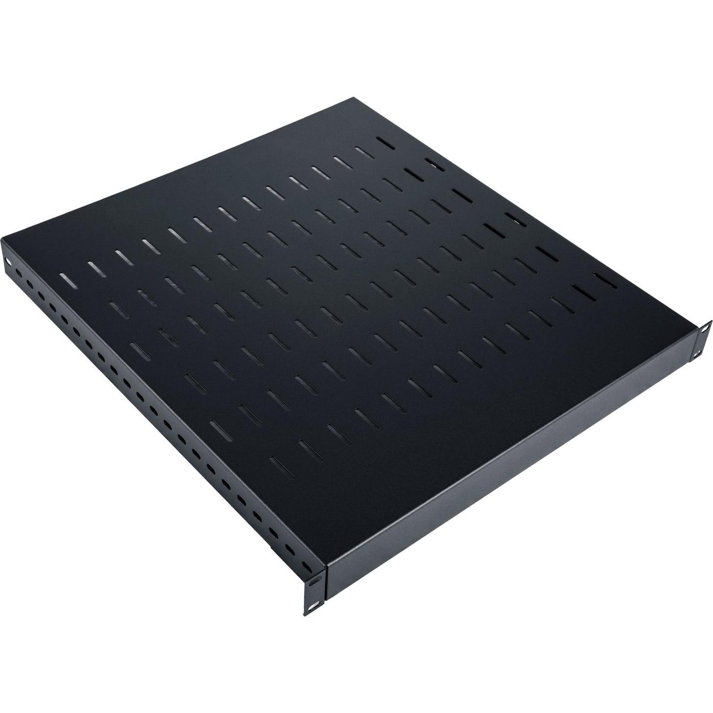 Thumbnail - Digitus Verstellbares Regal 19 1HE Tiefe 500-900 mm Tragkraft 100kg Montage in 4 Punkten schwarz Schr, Serverschrank Zub...