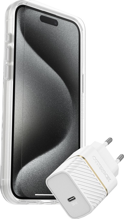 Produktbild OtterBox Protection + Power KIT - Starter Kit (Apple iPhone 15 Pro Max)