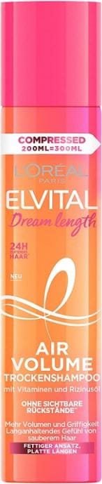 L'Oréal Paris Loreal, Luftvolumen, trockenes Shampoo, 200 ml (200 ml, Trockenshampoo)