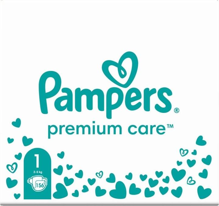 Image du produit Pampers Soins premium (Taille 1, Pack mensuel, 156 pièce(s))