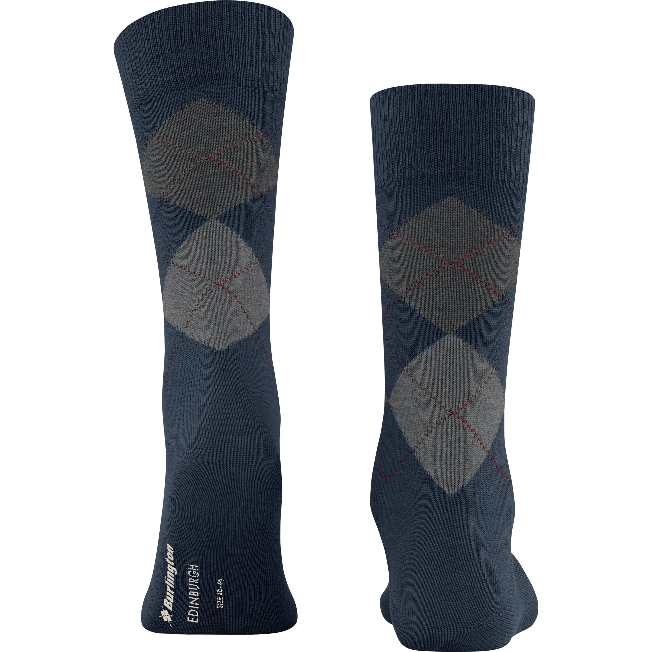 Thumbnail - Burlington, Herren, Socken, Edinburgh SO, Blau, (Einzelpack, 40 - 46)