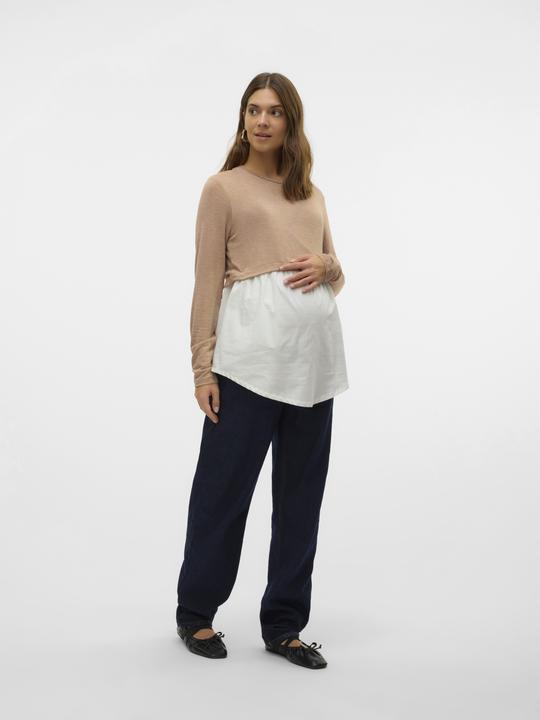Produktbild Mamalicious Normal geschnitten Rundhals Top Bluse (XL)