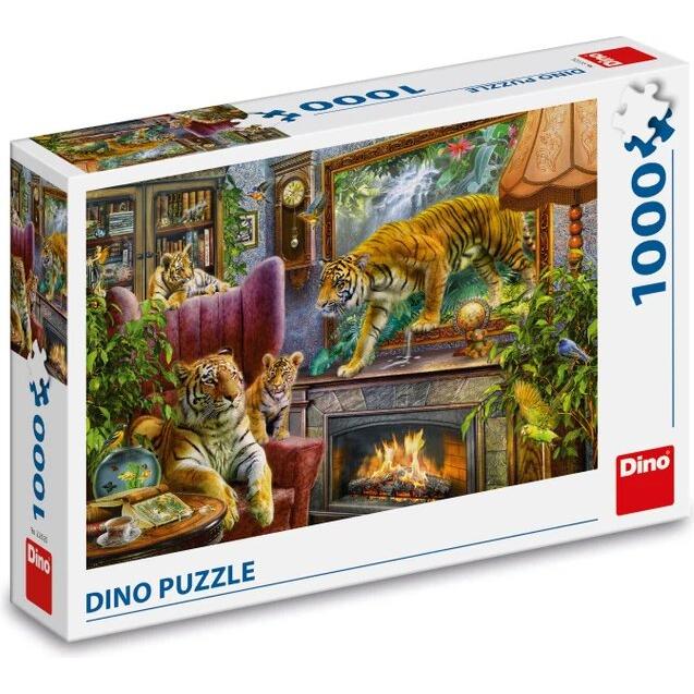 Dino Puzzle Aus dem Bild: Tigers 1000 dlks
