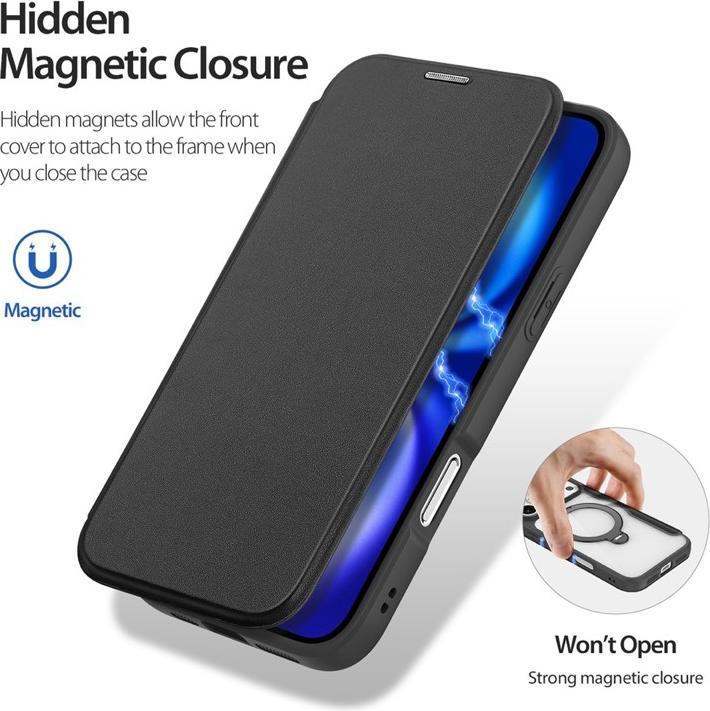 Produktbild Dux Ducis Skin X Pro 360° Ring Stand Series Lederhülle (Apple iPhone 17 Pro Max)