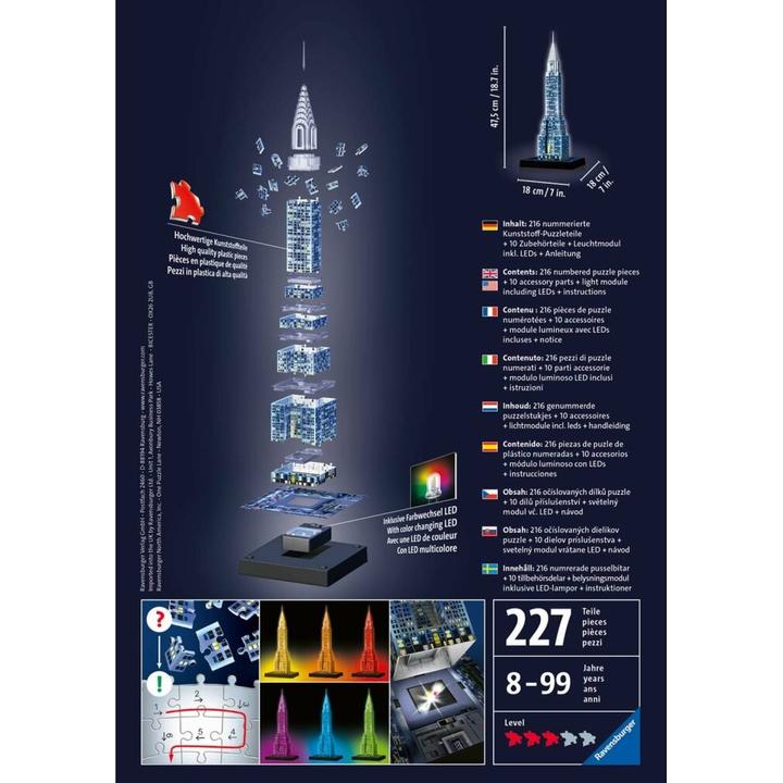 Produktbild Ravensburger Chrysler Building bei Nacht (216 Teile)