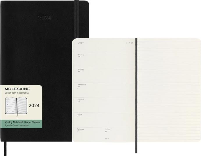 Produktbild Moleskine Weekly (13 x 21 cm, Englisch)