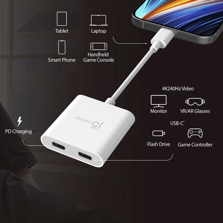 Image du produit j5Create JCA164-N (USB-C, 2 ports)