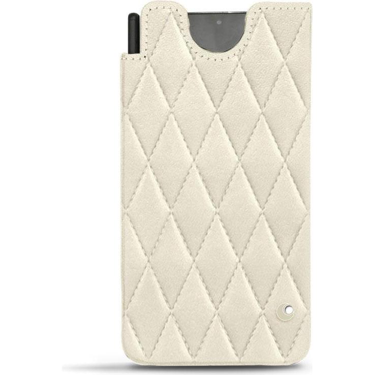 Noreve Lederschutzhülle (Samsung Galaxy S21 Ultra), Smartphone Hülle, Weiss