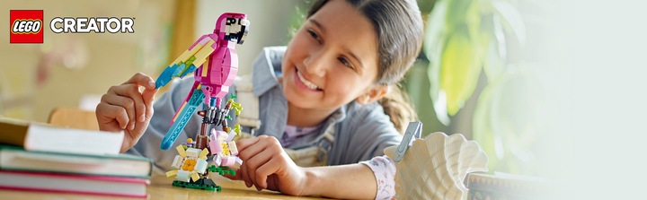 Image du produit LEGO Creator 3-en-1 31144 Le Perroquet Exotique Rose (31144, LEGO Creator 3-in-1)