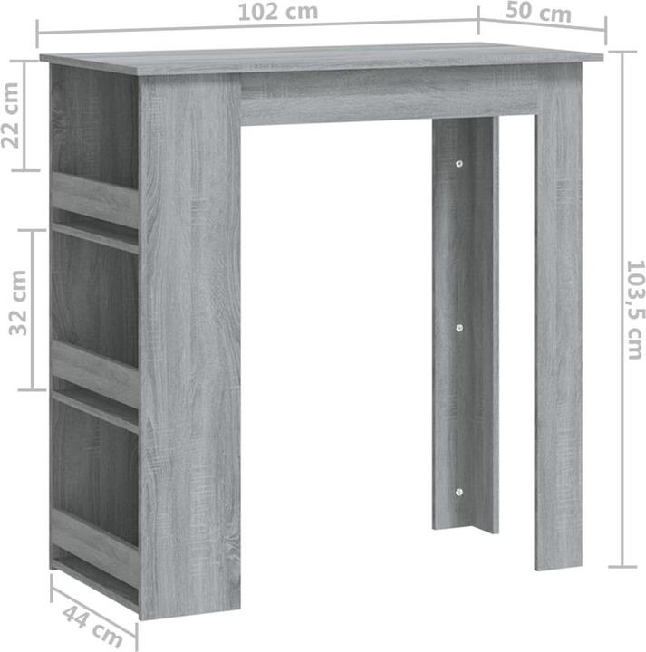 Produktbild vidaXL Stehtisch (102 x 50 x 103.50 cm)