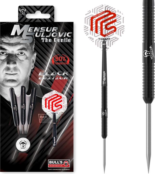 Image du produit Bull's Mensur Suljovic Black Edition Steel Dart (25 g)