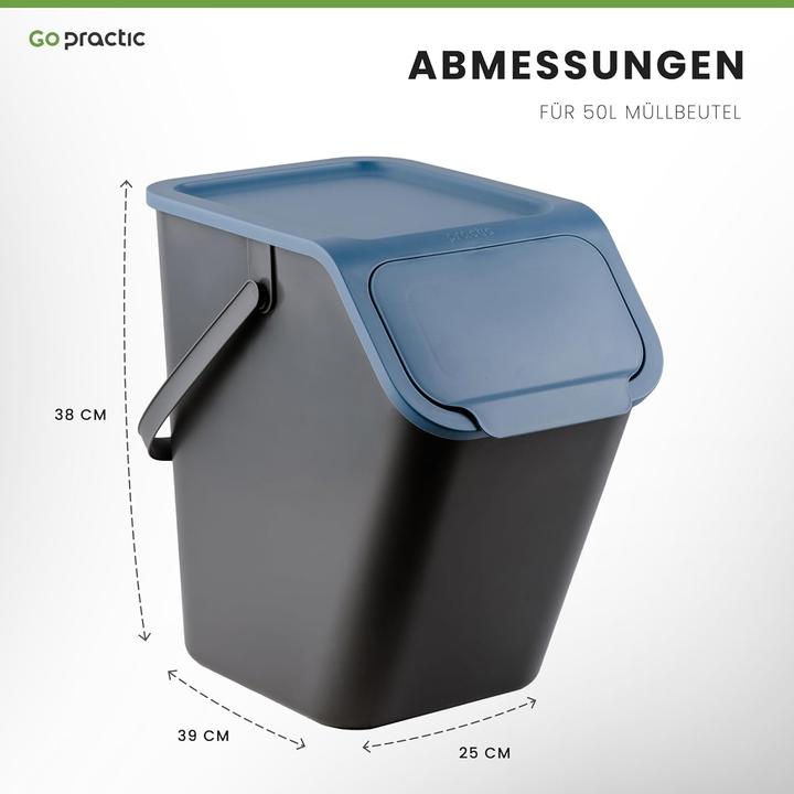 Image du produit Go Practic Mülleimer mit Kohlefilter (25 l)