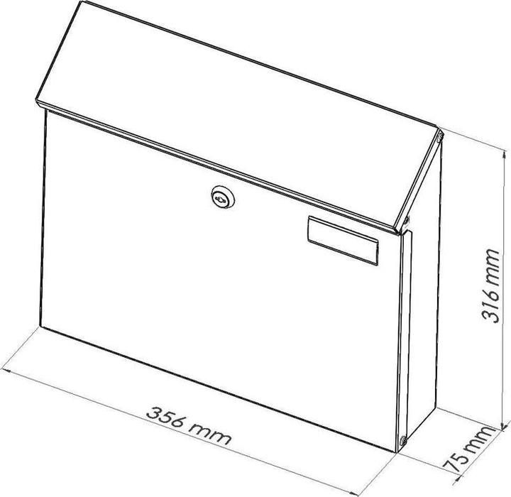 Produktbild Haushalt Mailboxpd968 Anthracite Color