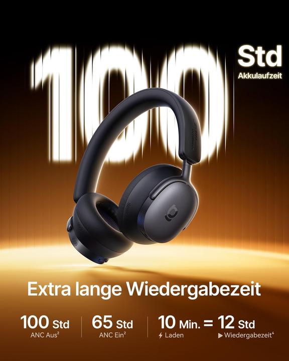 Produktbild Baseus Inspire XH1 Over-Ear Kopfhörer (Aktive Geräuschunterdrückung, 100 h, Kabelgebunden, Kabellos)