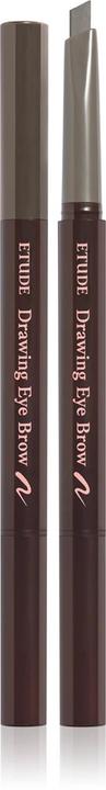 Actual product image Etude House House Drawing Eye Brow 0.25g Gray 21AD Long Lasting Eyebrow Pencil Soft Textured Natural Daily Look (Grey)
