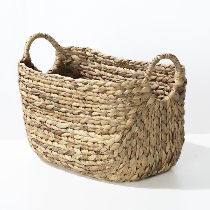 Immagine prodotto Casâme Cesto in Giacinto d'acqua con manici - L 40 cm x P 23 cm x H 26 cm