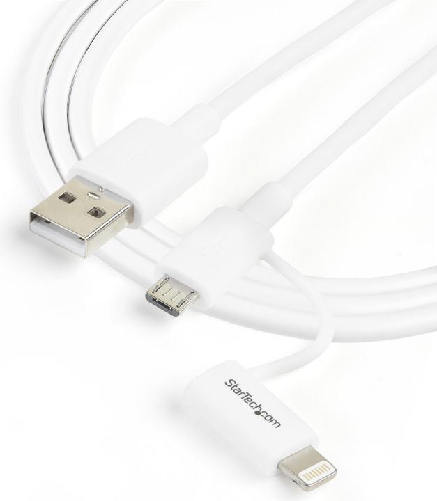 Produktbild StarTech Lightning/Micro USB Cable (1 m, USB 2.0)